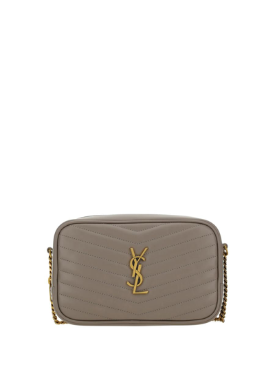 Saint Laurent Shoulder Bags In Greyish Brown