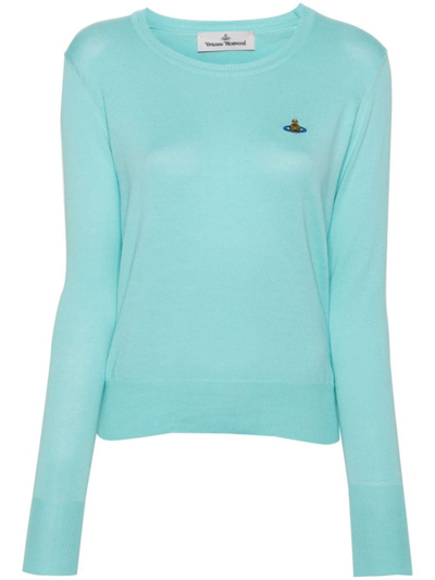 Vivienne Westwood Sweaters In Aqua