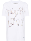 Vivienne Westwood Bones N Chain Classic T-shirt In White