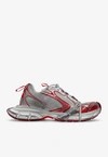 Balenciaga 3xl Distressed Mesh And Rubber Sneakers In Gray