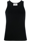 Coperni Lightweight Logo Tank Top In Black In Black
