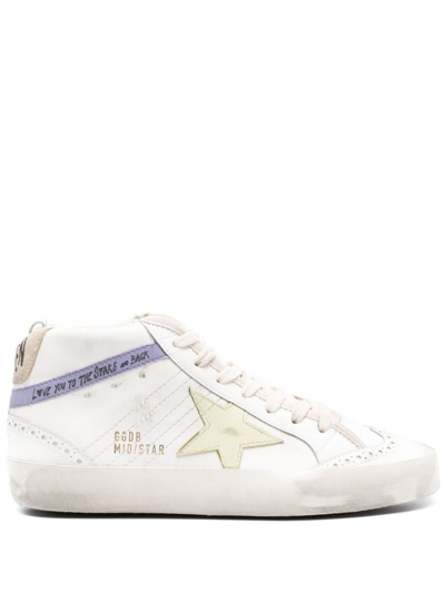 Golden Goose Trainers In White/beige/yellow/purple