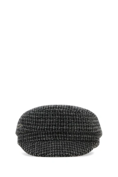 Isabel Marant Kids'  Woman Embroidered Wool Evie Baker Boy Hat In Multicolor