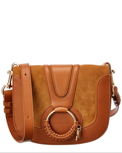See By Chloé See By Chloe Hana Small Leather Crossbody In Brown