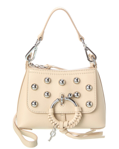 See By Chloé Joan Mini Leather Crossbody In Beige