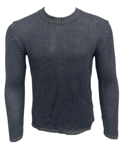 Pre-owned Blk Dnm Herren Marineblau Grün Rundhals Sweatshirt 40