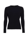 Saks Fifth Avenue Women's Rib-knit Crewneck Top In Black