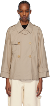 Max Mara Trenchcoat The Cube Dtrench Aus Twill In 13 Beige