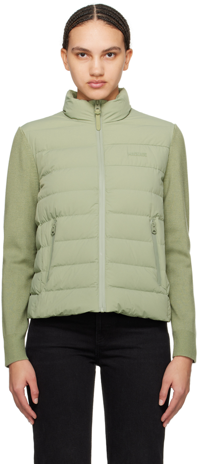 Mackage Khaki Oceane-city Down Jacket In Matcha