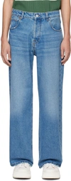 Jacquemus Blue Les Classiques 'le De-nîmes Large' Jeans In Blue Tabac
