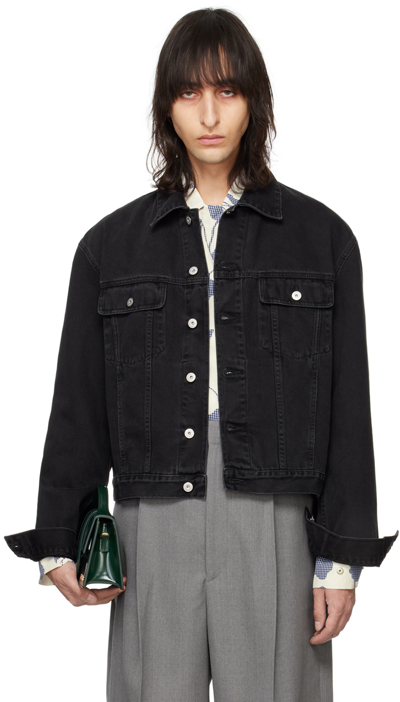 Jacquemus Black Les Classiques 'la Waistcoate De-nîmes' Denim Jacket