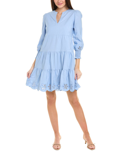 Sail To Sable Tunic Flare Dress In Blue