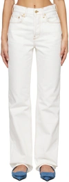 Jacquemus Jeans In 11c Off-white/tabac
