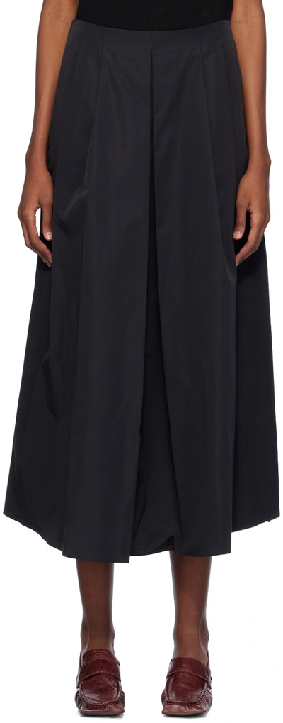 MAX MARA BLACK RENOIR MAXI SKIRT