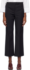 Max Mara Conico Tab Flared Pants In 003 Black