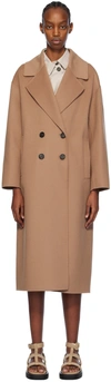 MAX MARA BROWN HOLLAND COAT