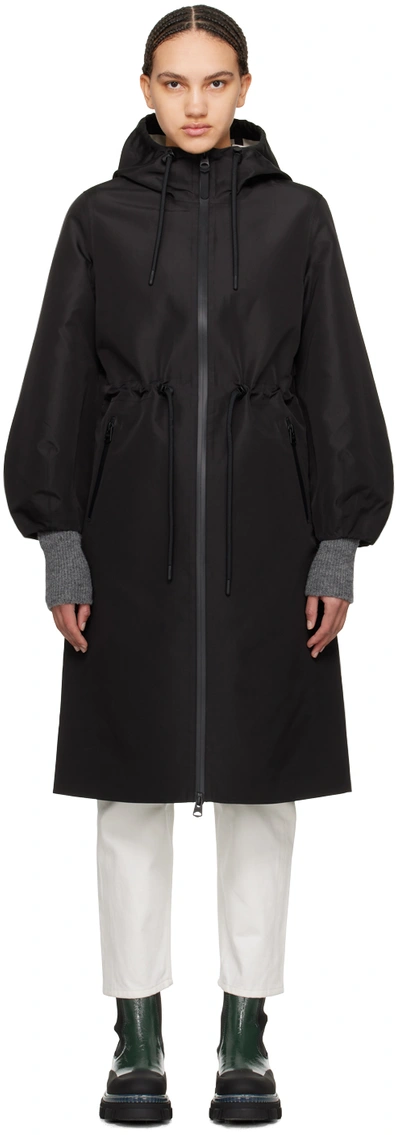 Mackage Black Mekelle Jacket In Black-trench