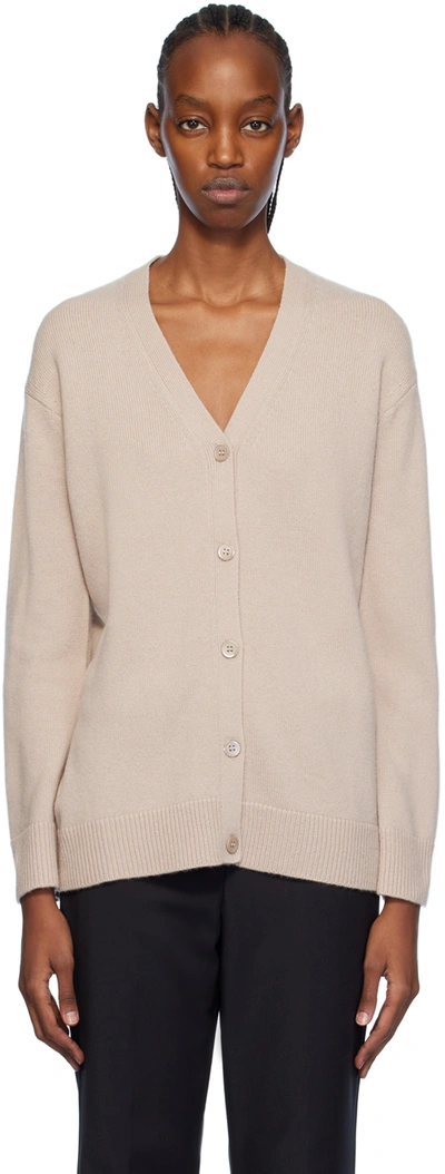 Max Mara Beige Jane Cardigan In 001 Sand