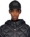 Max Mara 'curved Brim Six-panel Cap For Ventilation' In 003 Black