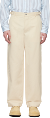 JACQUEMUS OFF-WHITE LES CLASSIQUES 'LE PANTALON JEAN' TROUSERS