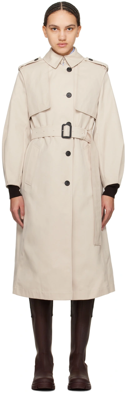 MACKAGE BEIGE ALIA TRENCH COAT