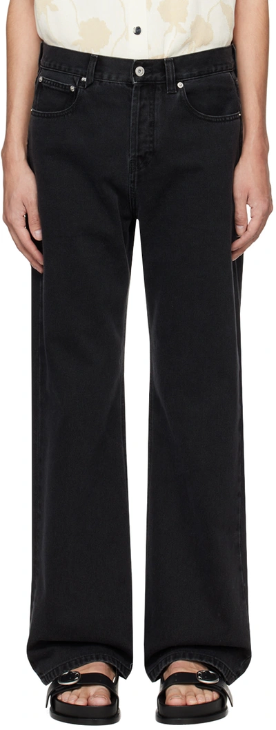 JACQUEMUS BLACK LES CLASSIQUES 'LE DE-NÎMES DROIT' JEANS