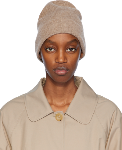 Max Mara Beige Dindi Beanie In 2 Beige