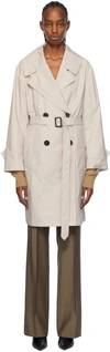 MAX MARA BEIGE VTRENCH TRENCH COAT