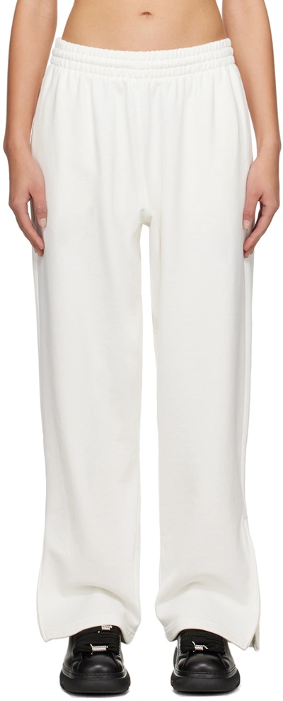 Wardrobe.nyc Off-white Hailey Bieber Edition Hb Track Trousers In Off White