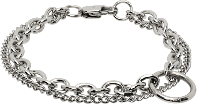 Vitaly Silver Strain Bracelet In Stainless Steel