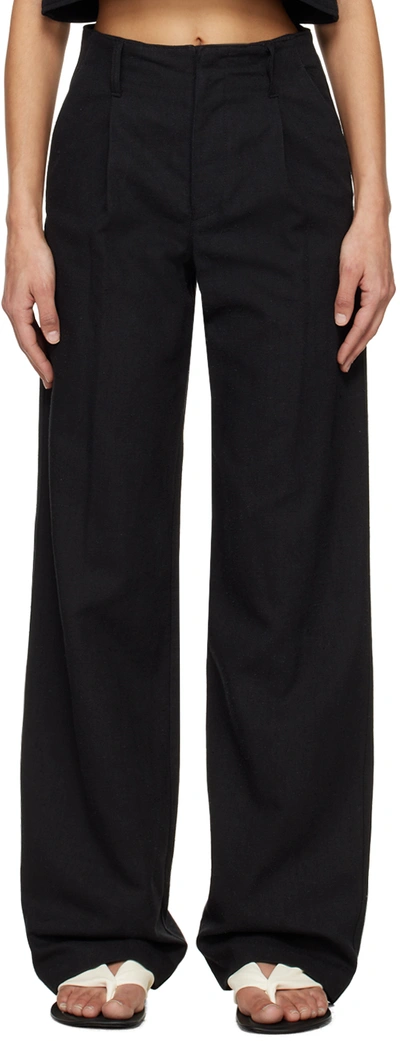 Loulou Studio Black Jiva Trousers