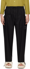 CRAIG GREEN BLACK CIRCLE TROUSERS