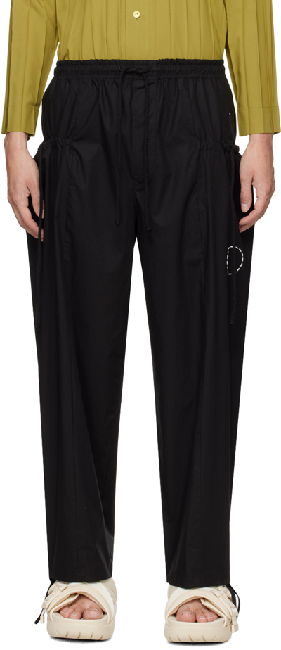 Craig Green Drawstring-waist Wide-leg Trousers In Black
