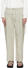 Craig Green Beige Circle Trousers In Beige