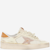 Golden Goose Stardan Distressed-effect Sneakers In Red