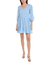SAIL TO SABLE SAIL TO SABLE PUFF SLEEVE BUTTON FRONT MINI DRESS