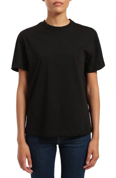 Mavi Jeans Crewneck Cotton Boyfriend T-shirt In Black