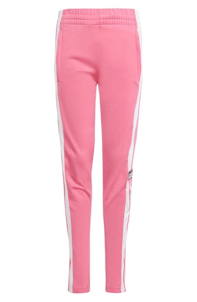 Adidas Originals Kids' Adibreak Recycled Polyester Track Trousers In Pink Fusion
