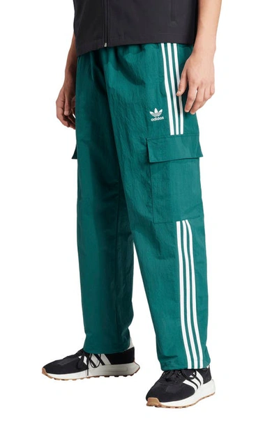 Adidas Originals Adicolor Classics Lifestyle 3-stripe Cargo Pants In Collegiate Green