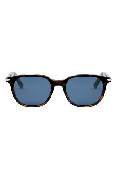 Dior Blacksuit S12i Sunglasses In Havana/blue Solid