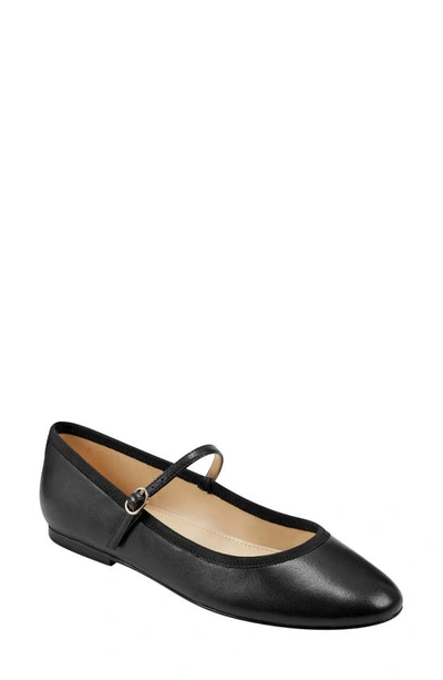 Marc Fisher Ltd Espina Mary Jane Flat In Black