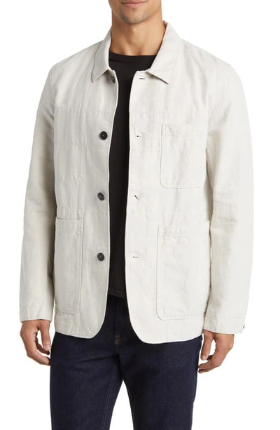 Billy Reid Natchez Chore Coat In Natural