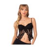 Edikted Sav Split Front Lace Camisole In Black