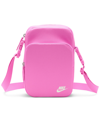 Nike Unisex Heritage Logo Graphic Crossbody Bag 4l In Playful Pink