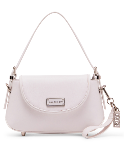 Madden Girl Grace Shoulder Bag In White