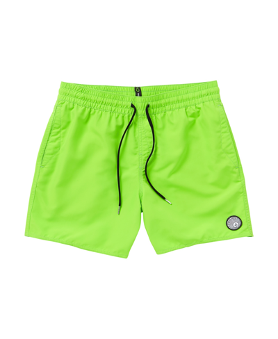 Volcom Men's Lido Solid 16" Trunk Shorts In Electric Green