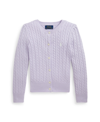 POLO RALPH LAUREN TODDLER AND LITTLE GIRLS CABLE-KNIT COTTON CARDIGAN