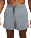 Nike Men's Unlimited Dri-fit 5" Unlined Versatile Shorts In Smoke Grey,htr,black