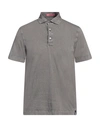 Drumohr Man Polo Shirt Grey Size S Cotton