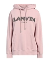 Lanvin Woman Sweatshirt Light Pink Size L Cotton, Elastane